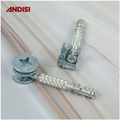 8mm 전통적인 디자인 스타일 가구 캐비닛 연결 미니 고정 캠 스크루 잠금 도벨 연결 볼트