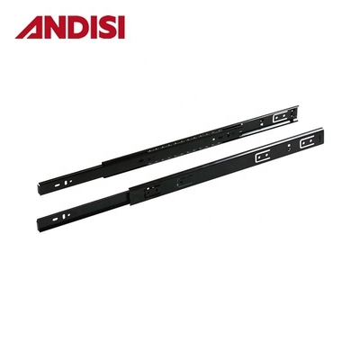 부분 확장 사이드 마운트 스틸 볼 베어링 슬라이드 레일 35mm 폭 캐비닛