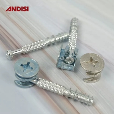 24mm / 34mm 가구 연결 볼트 3 in 1 미니 고정 캠 및 보이지 않는 부착