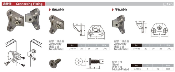 현대 디자인 가구 진크 합금 연결 나무 코너 합동 캐비닛 커넥터 캐비닛에 대한 브래킷