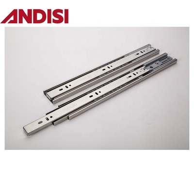 OEM 45kg 로드 용량 완전 확장 부드러운 닫기 45mm 볼 베어링 드로이 철도 슬라이드