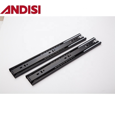 OEM 45kg 로드 용량 완전 확장 부드러운 닫기 45mm 볼 베어링 드로이 철도 슬라이드