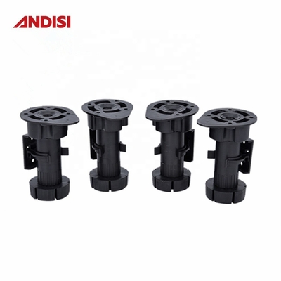 주방 가구용 조정 가능한 테이블 레벨링 피트 3 높이 100-170mm 검은색 마무리