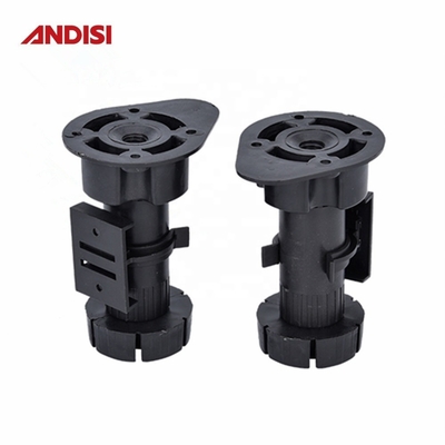 주방 가구용 조정 가능한 테이블 레벨링 피트 3 높이 100-170mm 검은색 마무리