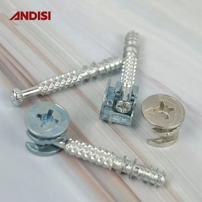 가구 장착 3 in 1 미니 고정 나사 캠 잠금 나트 캐비닛 커넥터 KD 장착