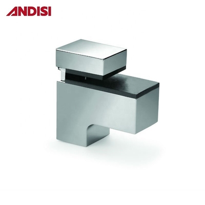 OEM 진크 합금 강철 높이 조절 0-22mm 벽 장착 각 유리 유리 선반 고정 유리 클램프