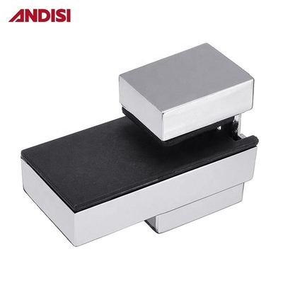 OEM 진크 합금 강철 높이 조절 0-22mm 벽 장착 각 유리 유리 선반 고정 유리 클램프