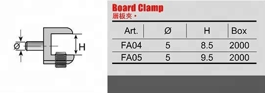 주황 접착 조정 가능한 커넥터 셸프 지원 유리 클립 평면 유리 레일링을위한 클램프 홀더