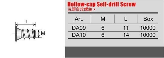 포지 드라이브 확인 나사 M6 카운터심크 헤드 유로 나사 13mm 가구 장착