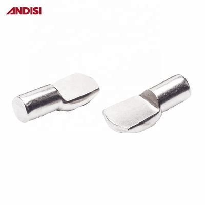 가구 하드웨어 5mm/7mm 진크 접착 스틸 선반 홀더 스터드 브래킷 8mm 길이 핀