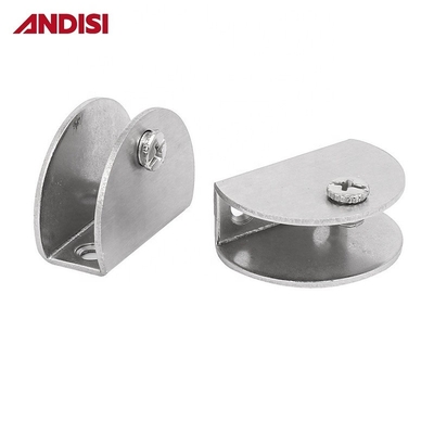 주방 가구 하드웨어 벽 장착 유리 선반 지원 브래킷 클램프 클립 12.5 * 48mm