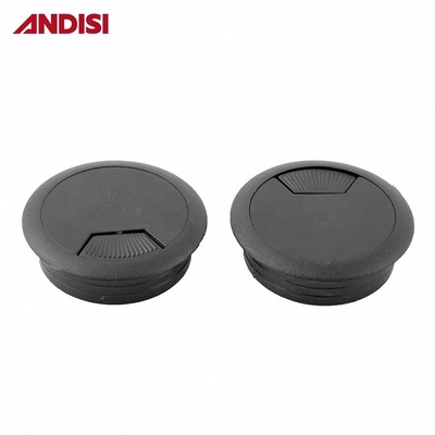 홈 오피스 가구 플라스틱 컴퓨터 케이블 출구 와이어 데스크 케이블 커버 크로메트 13mm/18mm 높이