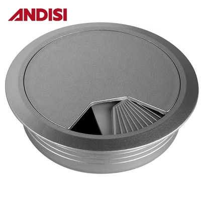 홈 오피스 가구 플라스틱 컴퓨터 케이블 출구 와이어 데스크 케이블 커버 크로메트 13mm/18mm 높이