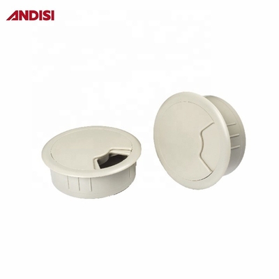 홈 오피스 가구 플라스틱 컴퓨터 케이블 출구 와이어 데스크 케이블 커버 크로메트 13mm/18mm 높이