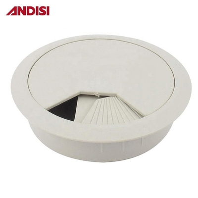 홈 오피스 가구 플라스틱 컴퓨터 케이블 출구 와이어 데스크 케이블 커버 크로메트 13mm/18mm 높이
