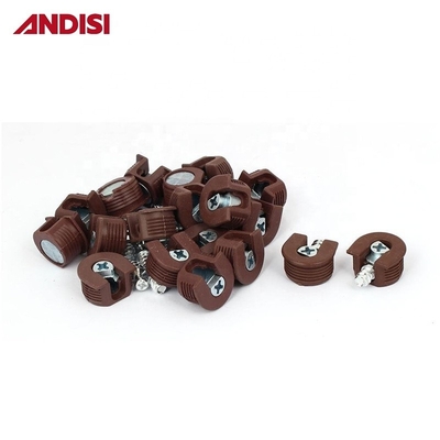 20mm Cam Diameter 보드와 보드 연결을 위한 화이트 브라운 플라스틱 커넥터 하우스