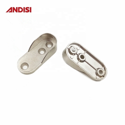 44mm 진크 합금 의류 레일 홀더와 타원형 파이프 지원으로 옷장을 업그레이드