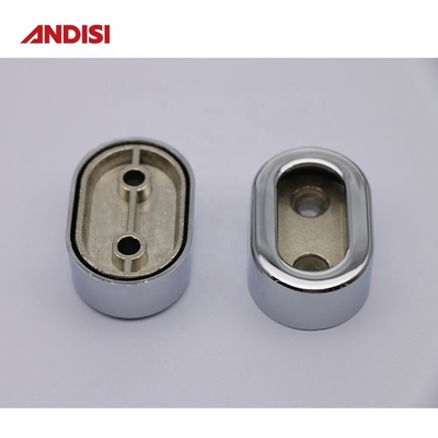 진크 합금 두꺼운 핀 플랜지 옷장 파이프 지원 홀더 30x15mm 의류 막대기
